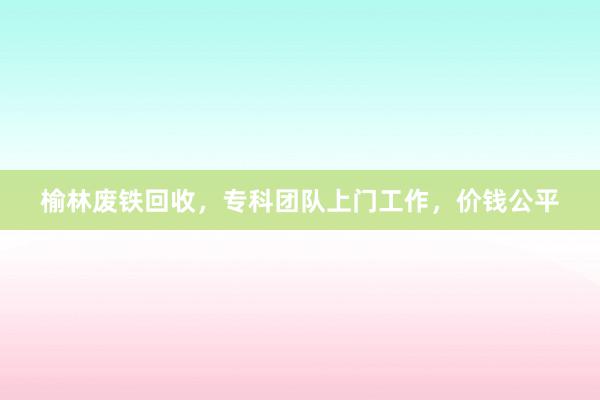 榆林废铁回收，专科团队上门工作，价钱公平